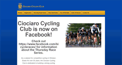 Desktop Screenshot of ciociarocyclingclub.com